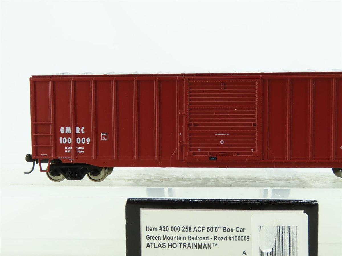 HO Scale Atlas Trainman 20000258 GMRC Green Mountain Railroad Box Car #100009