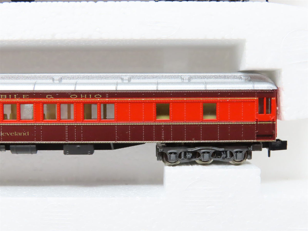 N Scale Rivarossi 0564 GMO Gulf Mobile &amp; Ohio 3-Car Passenger Set