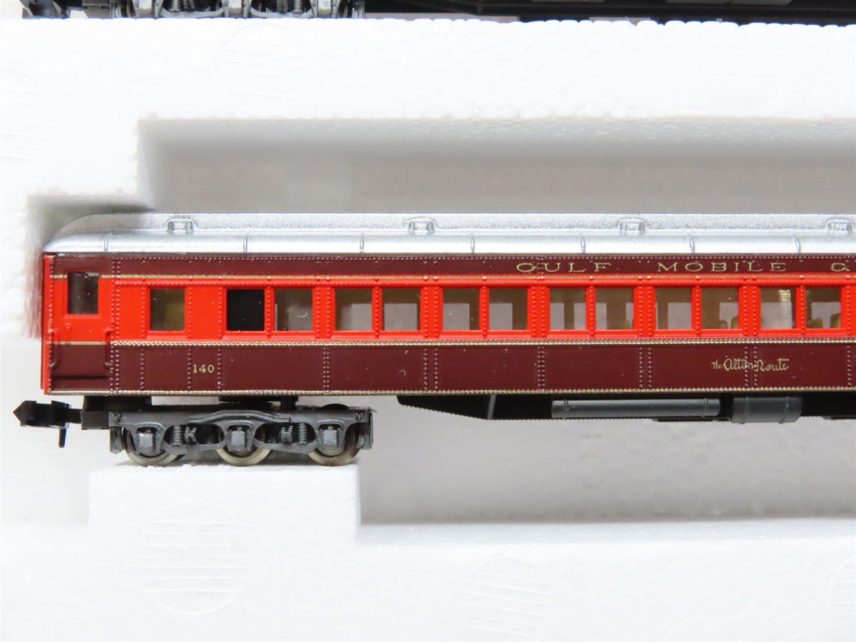 N Scale Rivarossi 0551 GMO Gulf Mobile &amp; Ohio 3-Car Passenger Set