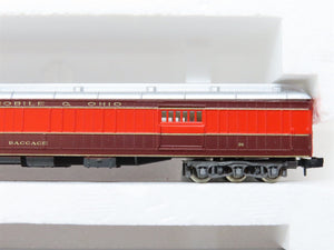 N Scale Rivarossi 0538 GMO Gulf Mobile & Ohio 3-Car Passenger Set