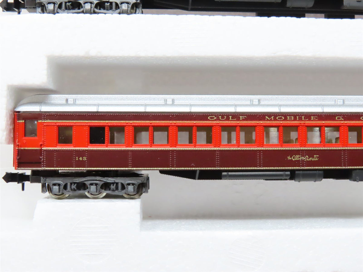 N Scale Rivarossi 0538 GMO Gulf Mobile &amp; Ohio 3-Car Passenger Set