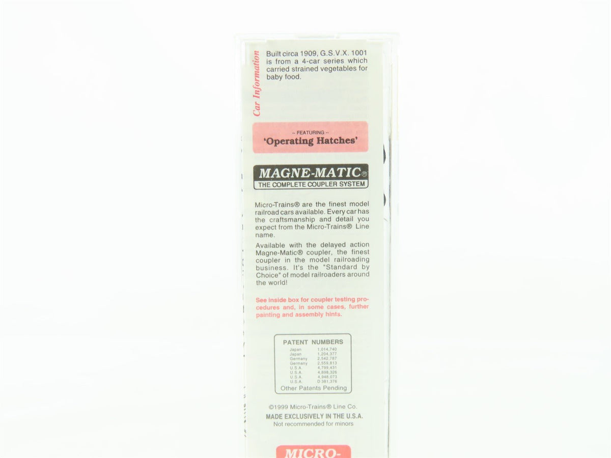 N Scale Micro-Trains MTL 49330 GSVX Gerber Products 40&#39; Wood Reefer #1001