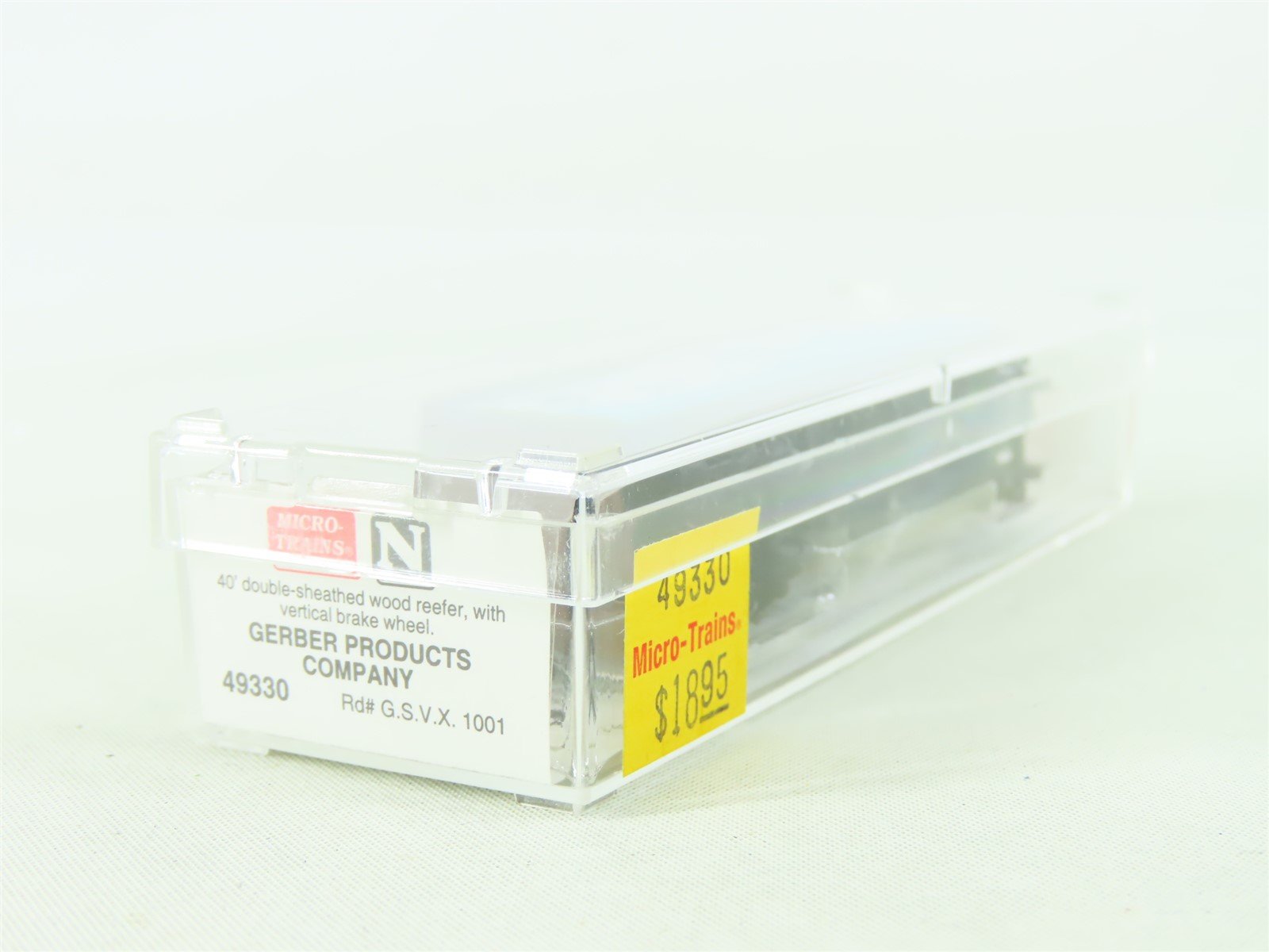 N Scale Micro-Trains MTL 49330 GSVX Gerber Products 40' Wood Reefer #1001