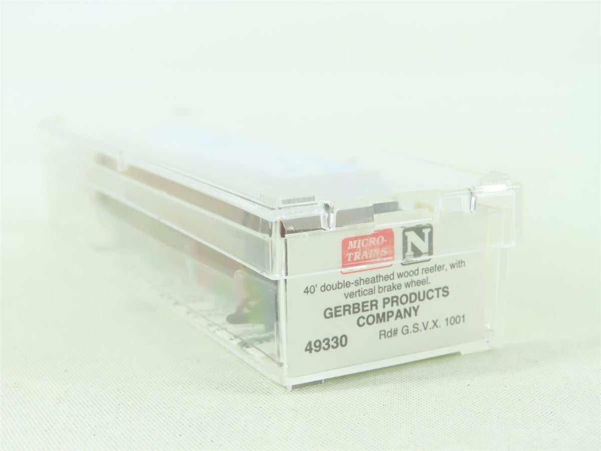 N Scale Micro-Trains MTL 49330 GSVX Gerber Products 40&#39; Wood Reefer #1001
