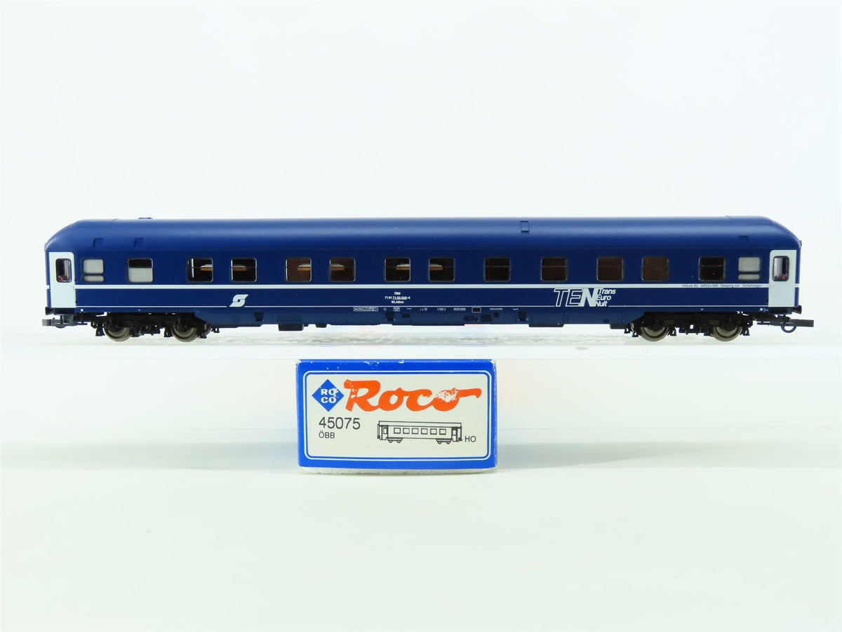 HO Roco 45075 OBB TEN Austrian Trans-Euro Night Sleeper Passenger Car #000-4