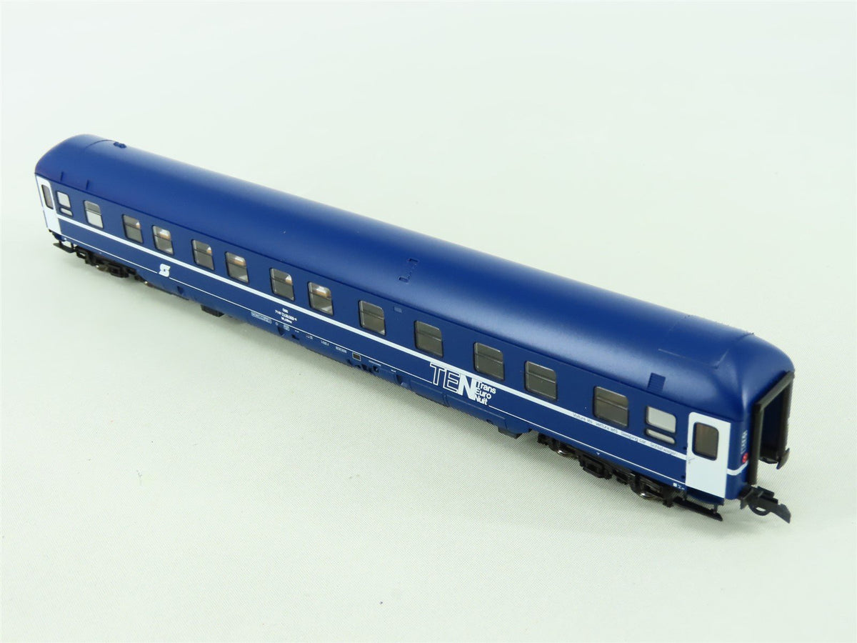 HO Roco 45075 OBB TEN Austrian Trans-Euro Night Sleeper Passenger Car #000-4