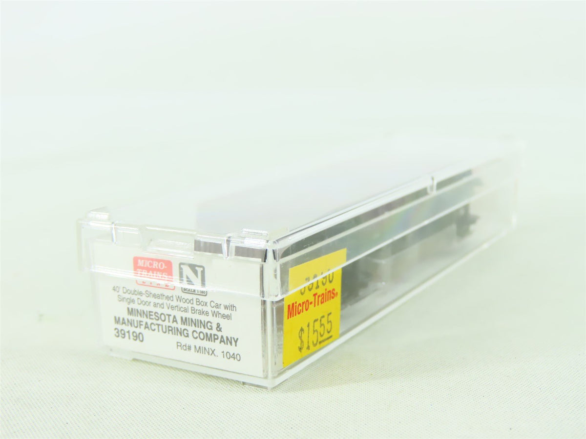 N Scale Micro-Trains MTL 39190 MINX Minnesota Mining &amp; Mfg 40&#39; Box Car #1040
