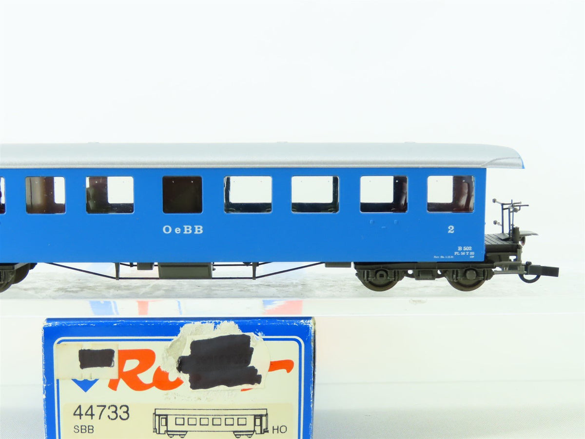 HO Scale Roco 44733 SBB OeBB Swiss Federal 2nd Class Coach Passenger Car #B502