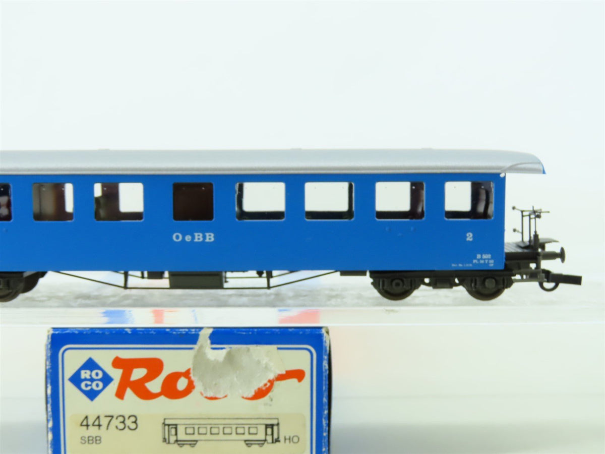 HO Scale Roco 44733 SBB OeBB Swiss Federal 2nd Class Coach Passenger Car #B502