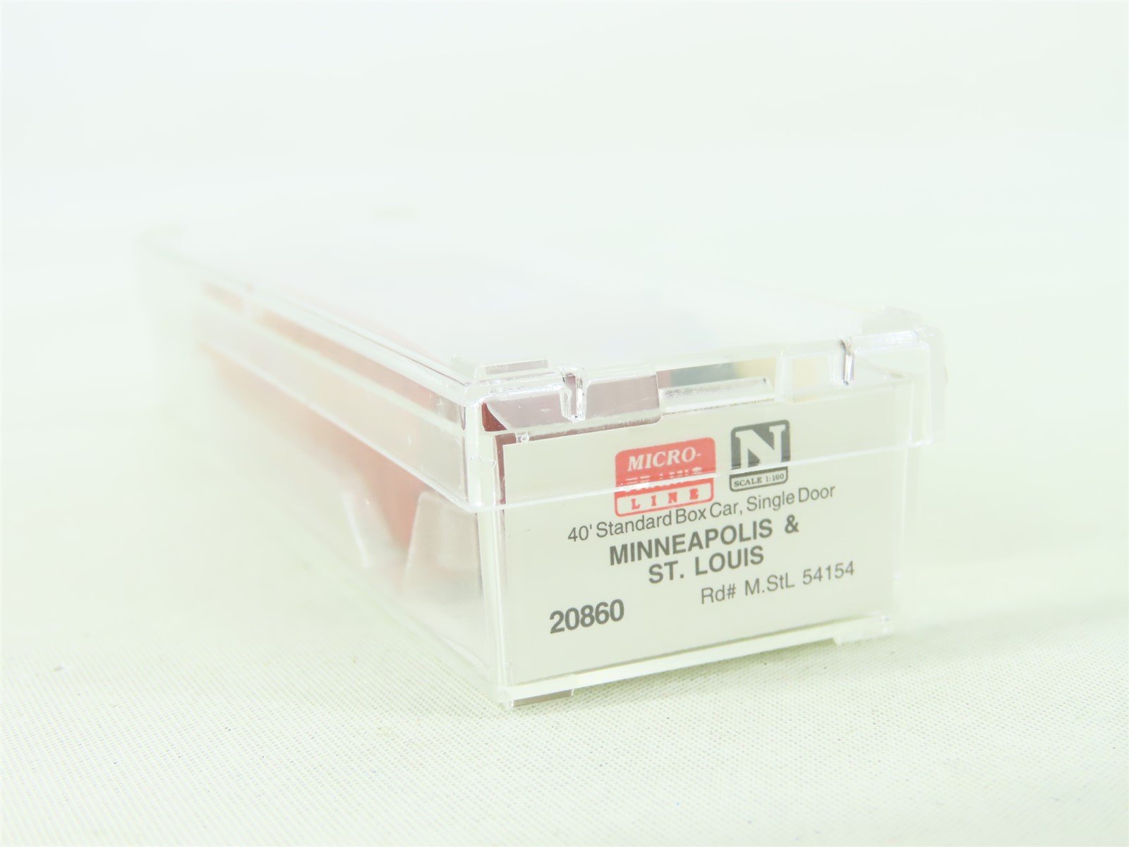 N Scale Micro-Trains MTL 20860 M.StL Minneapolis & St Louis 40' Box Car #54154