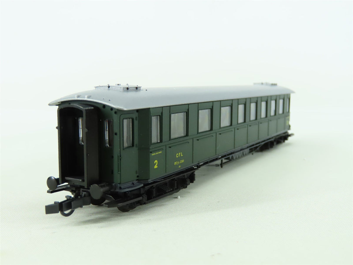 HO Scale Roco 44529 CFL Luxembourg 2nd/3rd Class Corridor Coach Passenger #2301