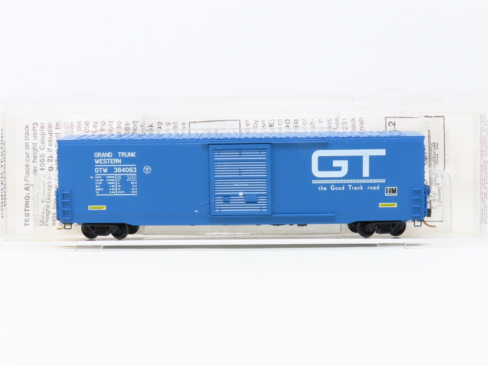 N Scale Micro-Trains MTL 104010 GTW Grand Trunk Western 60' Box Car #384063