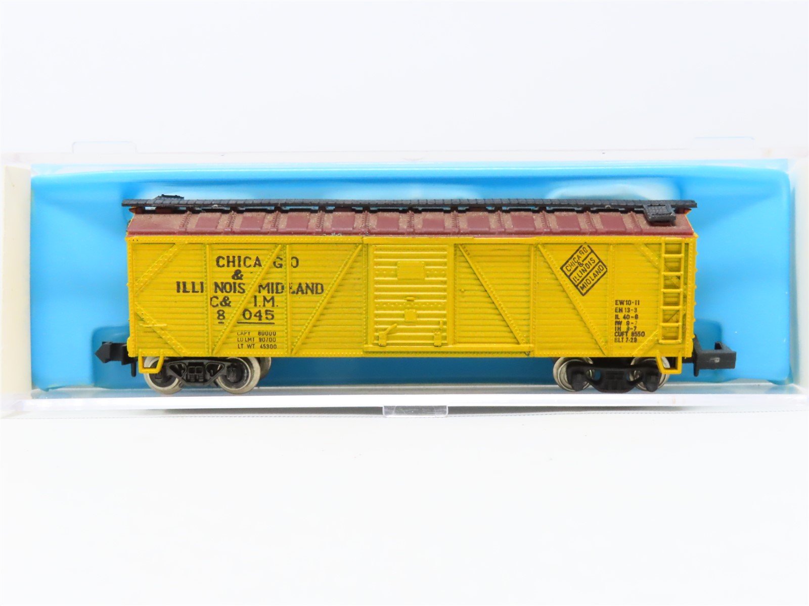 N Scale Atlas 2365 C&IM Chicago & Illinois Midland Wood Box Car #8045