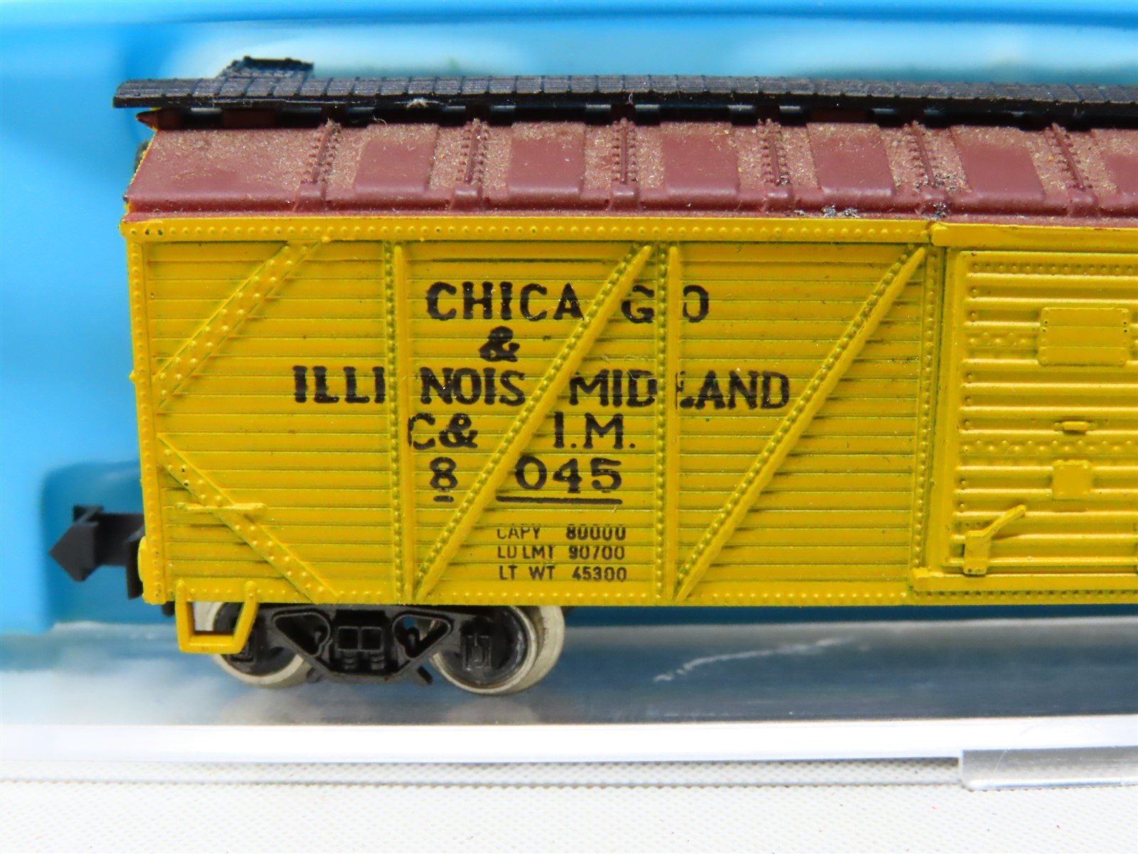 N Scale Atlas 2365 C&IM Chicago & Illinois Midland Wood Box Car #8045