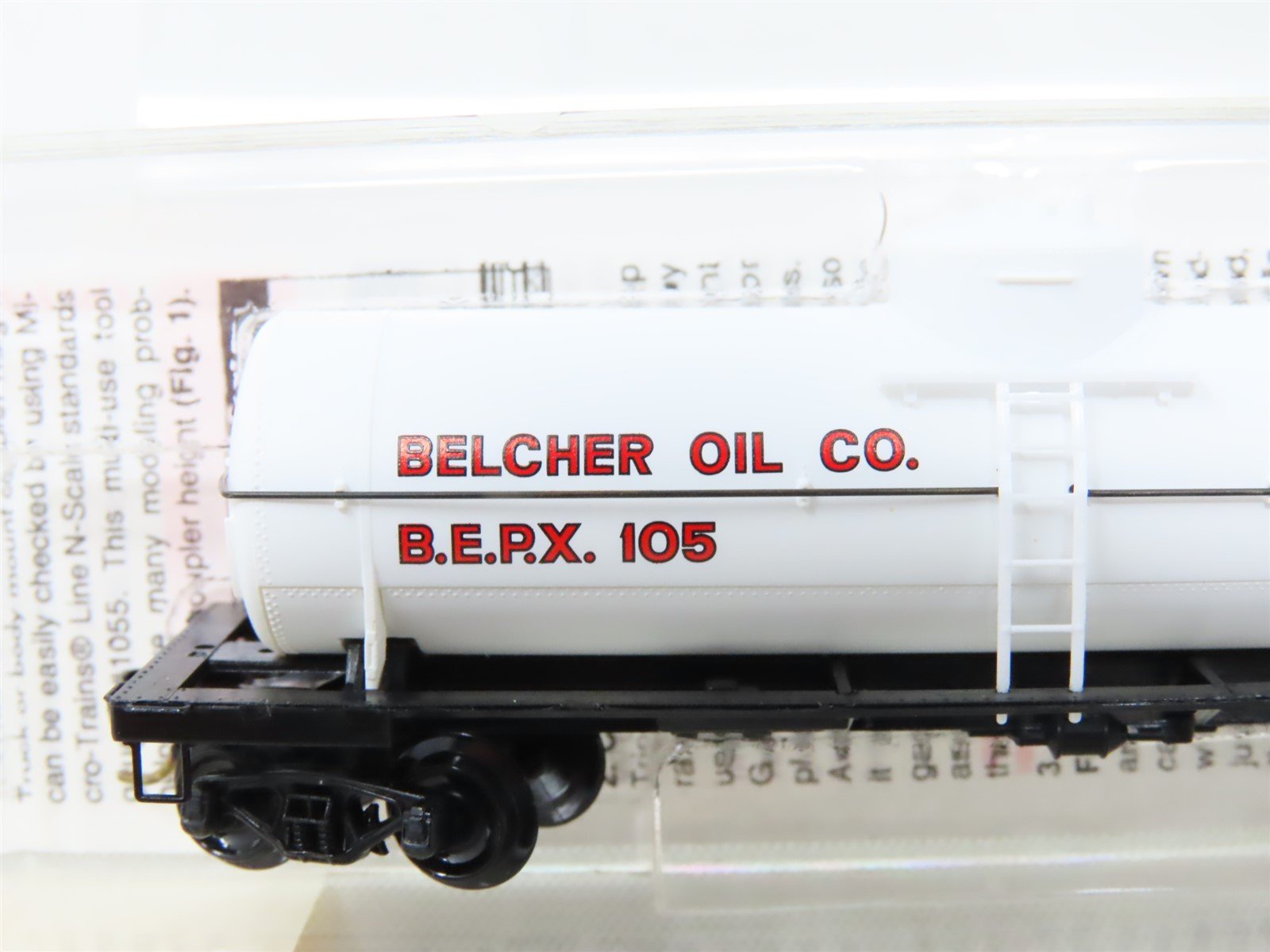 N Scale Micro-Trains MTL 65420 BEPX Belcher Oil 39' Single Dome Tank Car #105