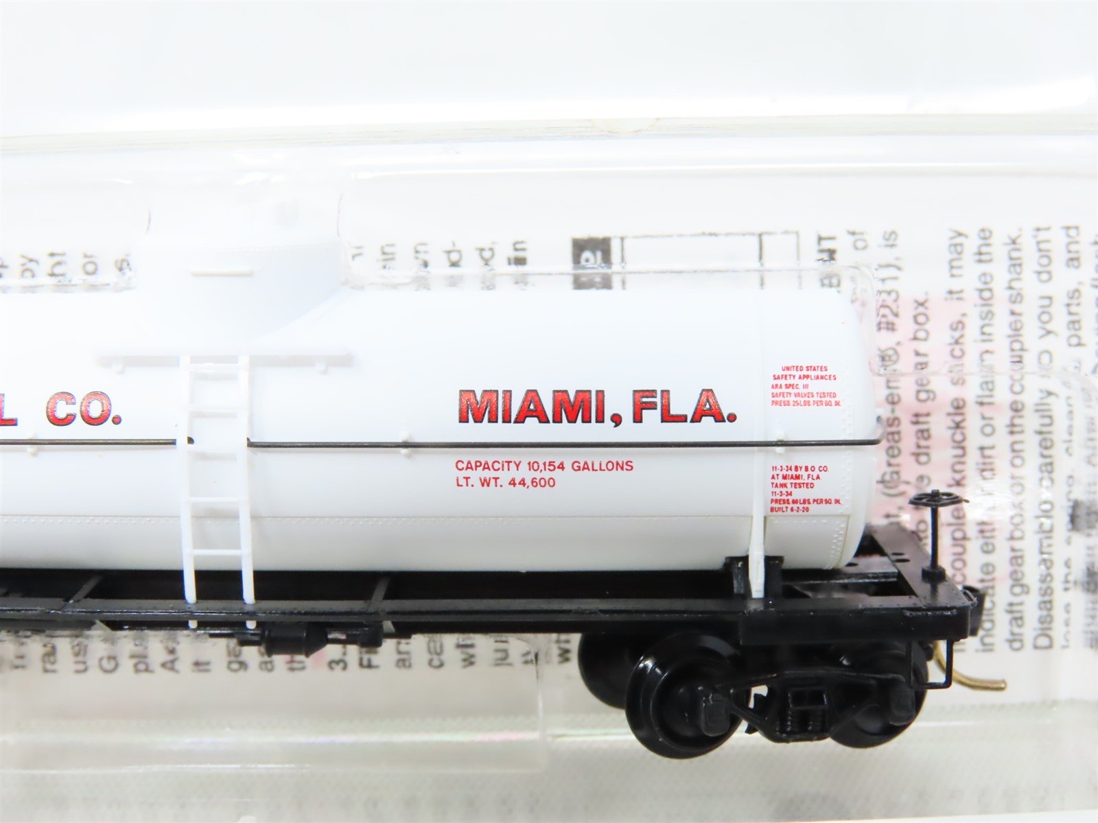 N Scale Micro-Trains MTL 65420 BEPX Belcher Oil 39' Single Dome Tank Car #105
