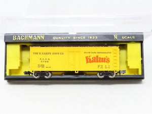 N Scale Bachmann 5180 EKSX E. Kahn's Sons 41' Wood Refrigerator Car #3792