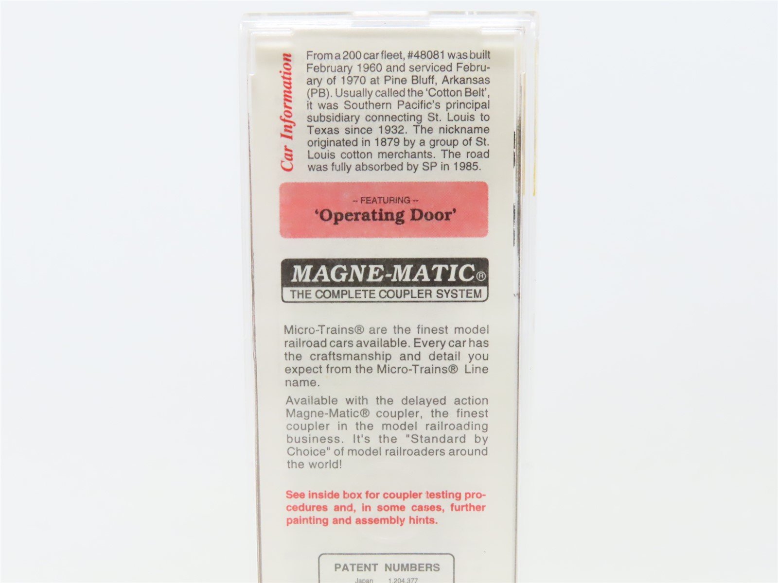 N Scale Micro-Trains MTL 33060 SSW Cotton Belt 50' Combination Box Car #48071