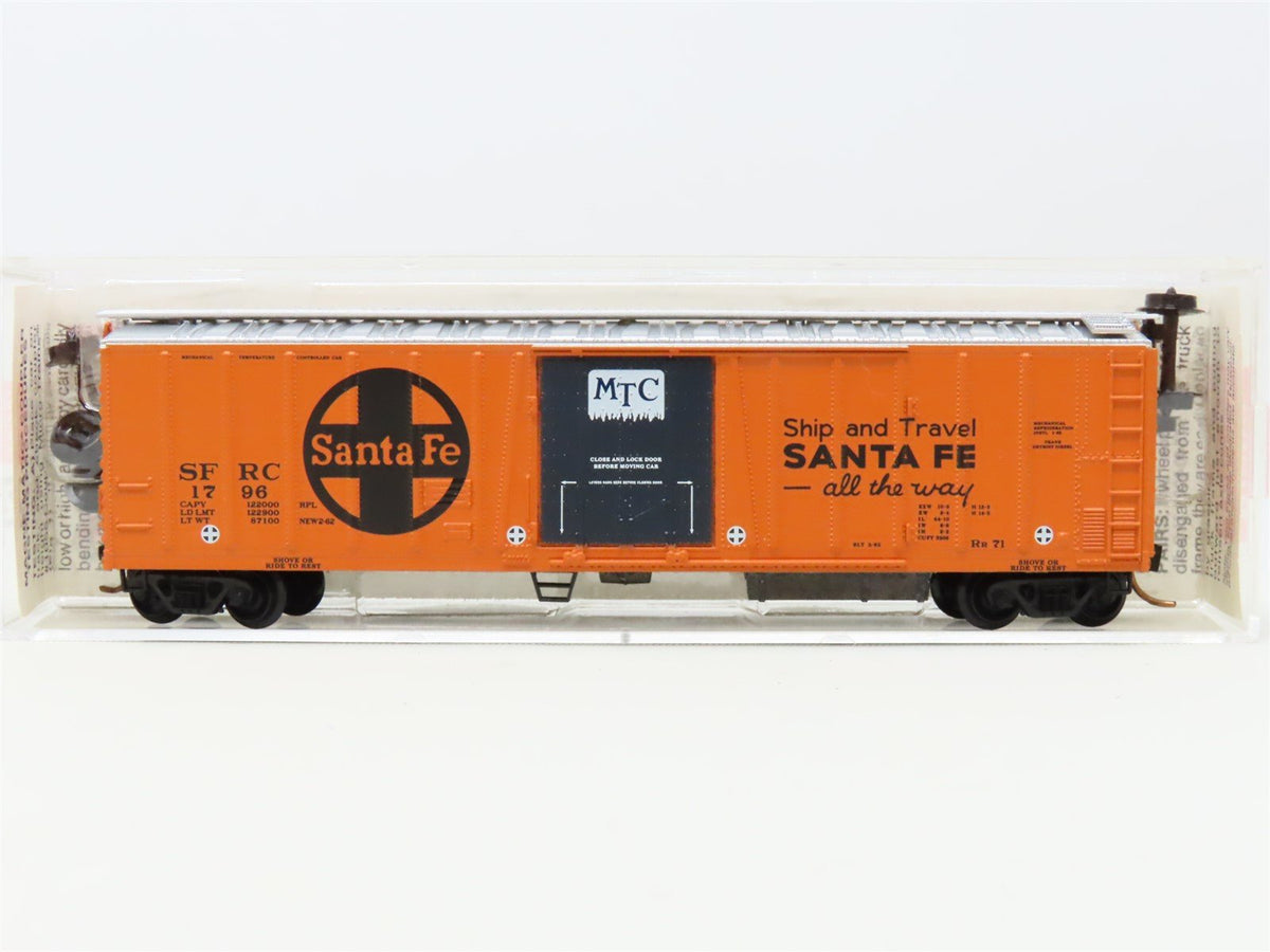 N Micro-Trains MTL 70070 SFRC Santa Fe All The Way 51&#39; Mechanical Reefer #1796