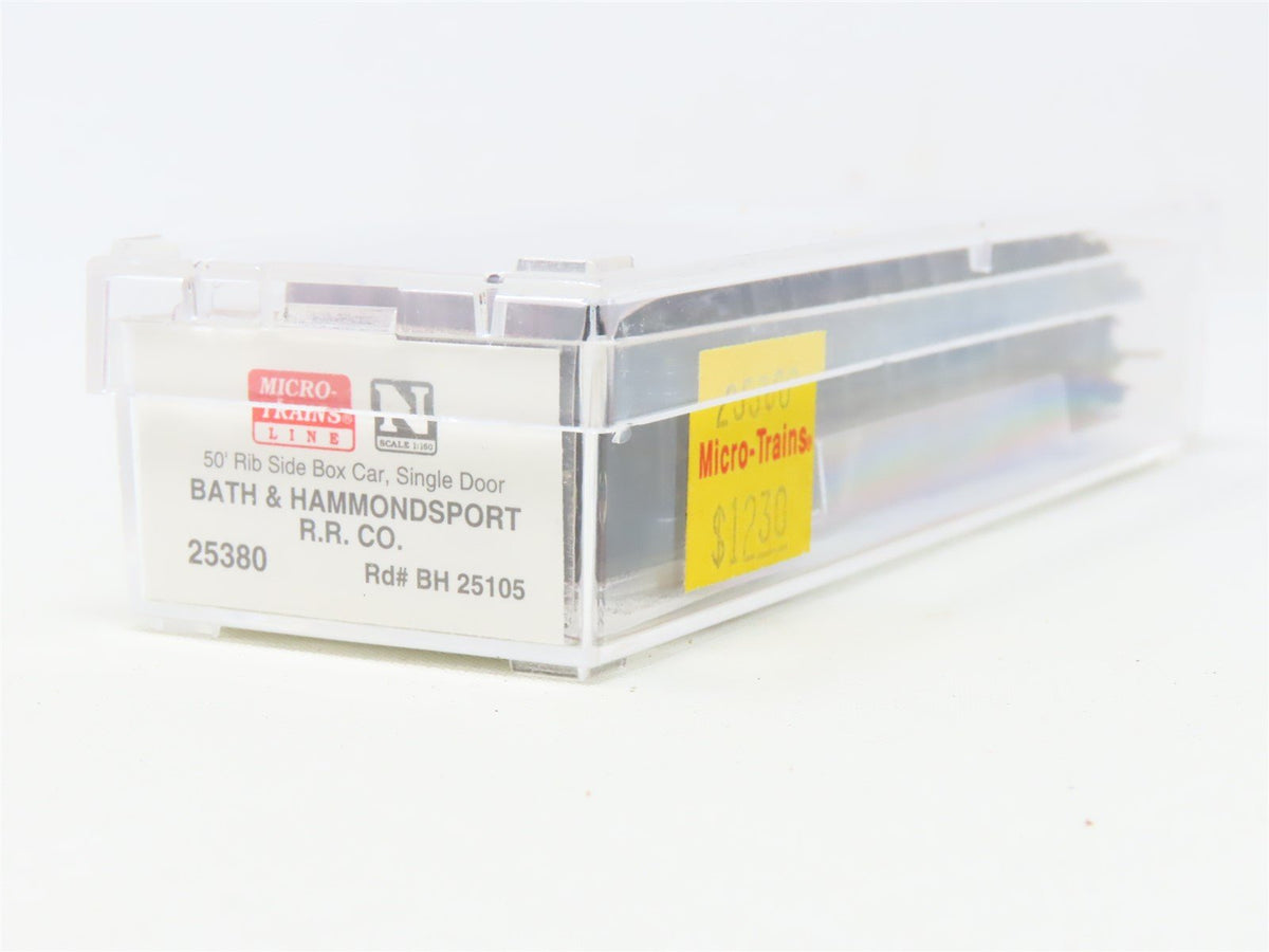N Scale Micro-Trains MTL 25380 BH Bath &amp; Hammondsport 50&#39; Box Car #25105
