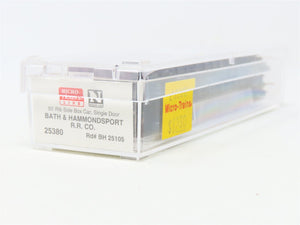 N Scale Micro-Trains MTL 25380 BH Bath & Hammondsport 50' Box Car #25105