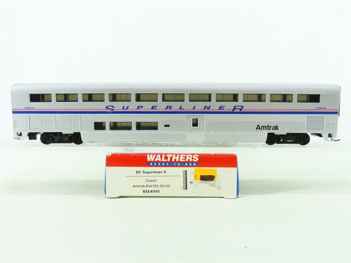 HO Scale Walthers #932-6101 AMTK Amtrak 85&#39; Superliner II Coach Passenger