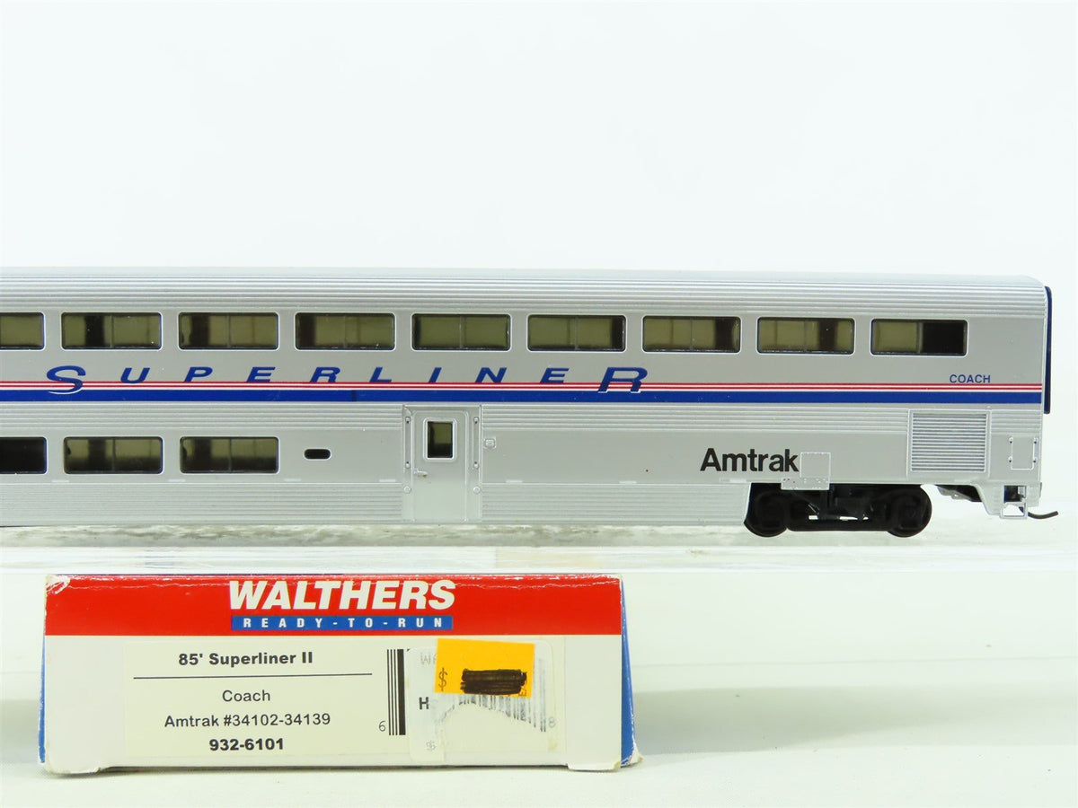 HO Scale Walthers #932-6101 AMTK Amtrak 85&#39; Superliner II Coach Passenger