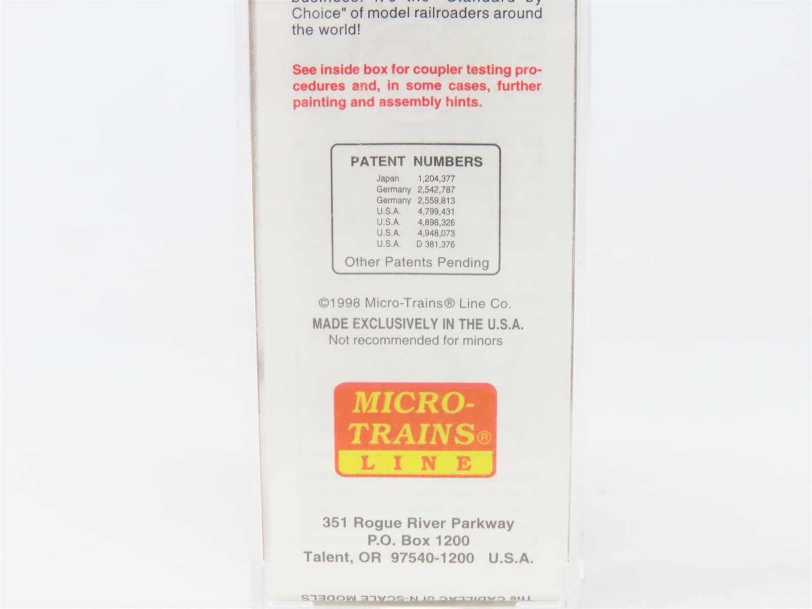 N Scale Micro-Trains MTL 21220 Route of the Magne-Matics 40' Box Car #1000