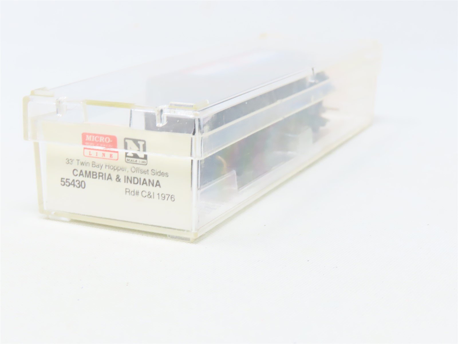 N Scale Micro-Trains MTL 55430 C&I Cambria & Indiana 33' Twin Bay Hopper #1976