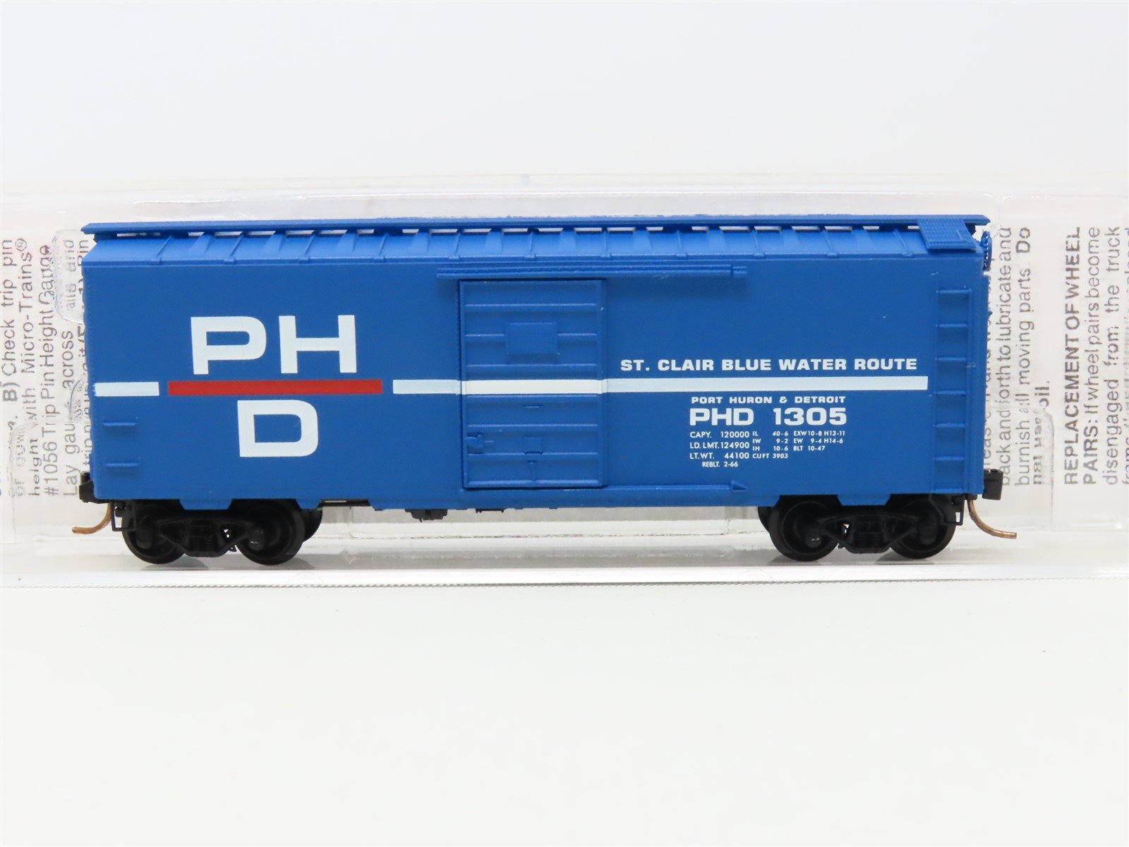 N Scale Micro-Trains MTL 20150 PHD Port Huron & Detroit 40' Box Car #1305