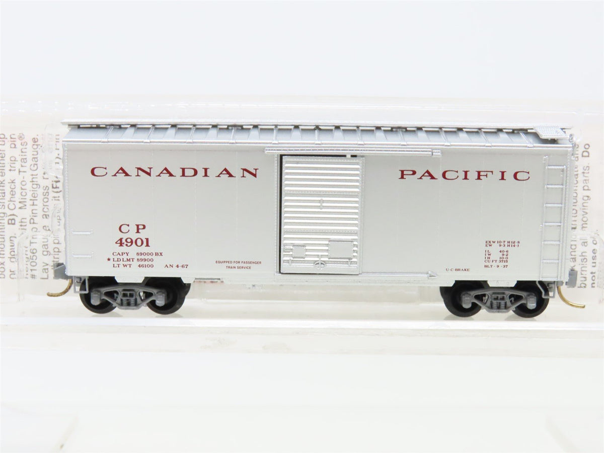N Scale Micro-Trains MTL 20546 CP Canadian Pacific 40&#39; Single Door Box Car #4901