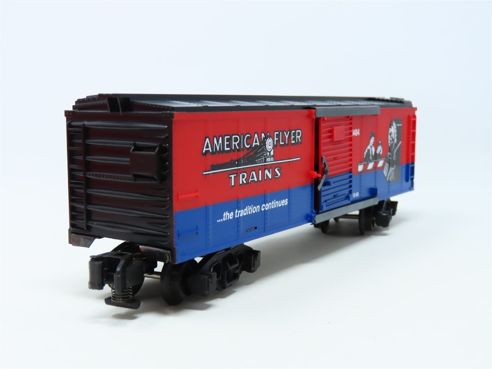 S Scale American Flyer #6-48484 Crossing Gate Single Door Steel Box Car #48484