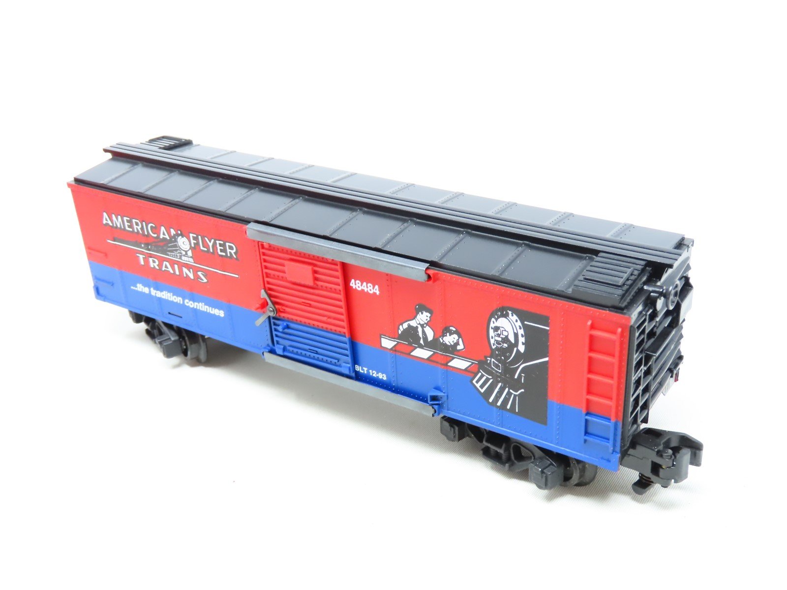 S Scale American Flyer #6-48484 Crossing Gate Single Door Steel Box Car #48484