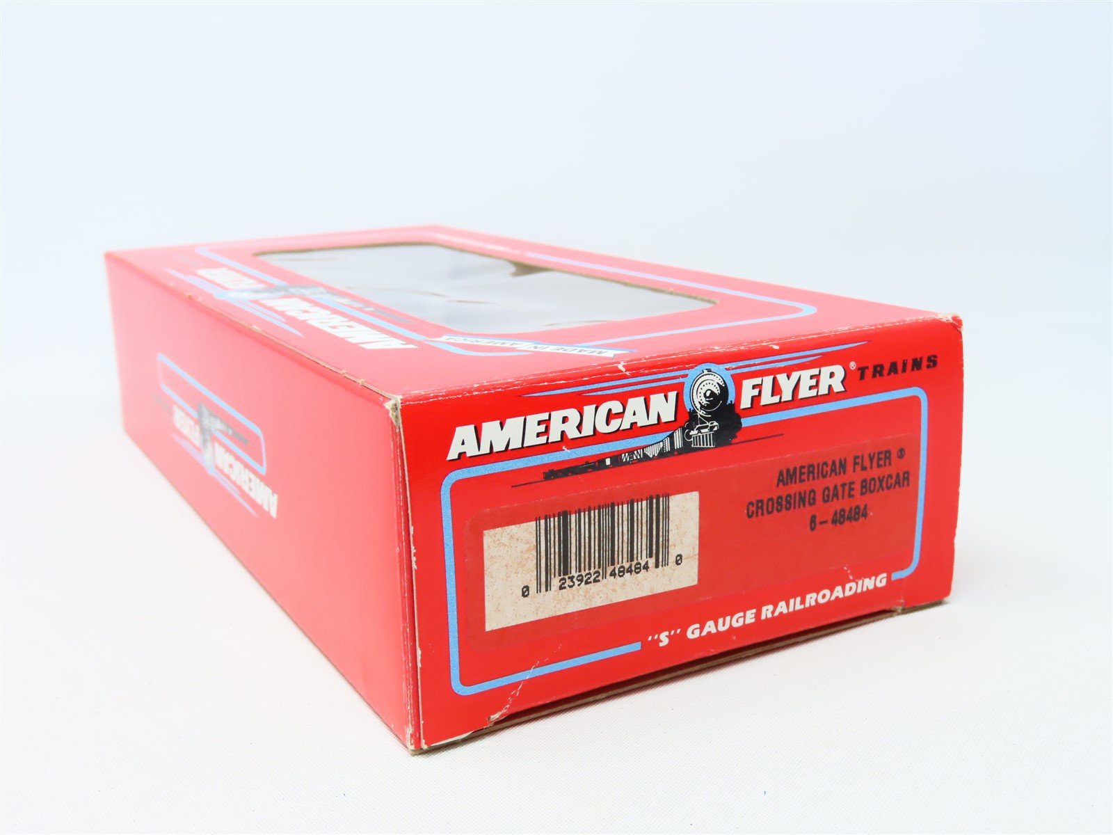 S Scale American Flyer #6-48484 Crossing Gate Single Door Steel Box Car #48484