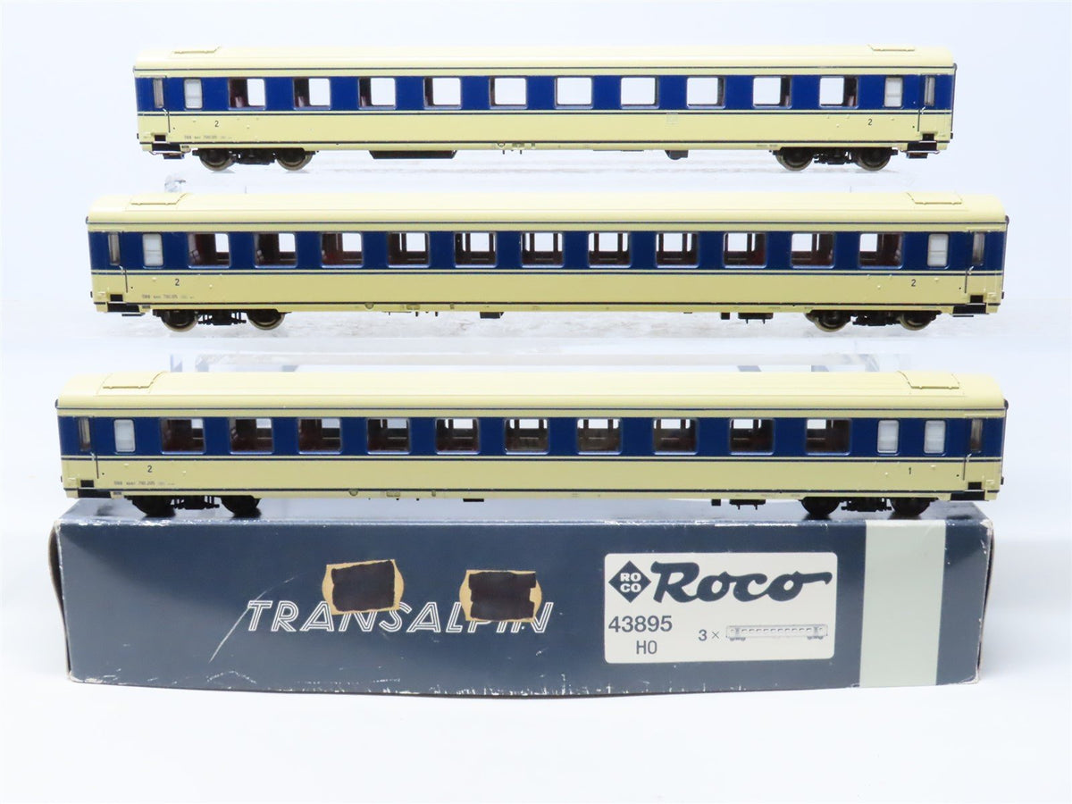 HO Scale Roco 43895 OBB Austrian Federal &quot;Transalpin&quot; Passenger 3-Car Add-On Set