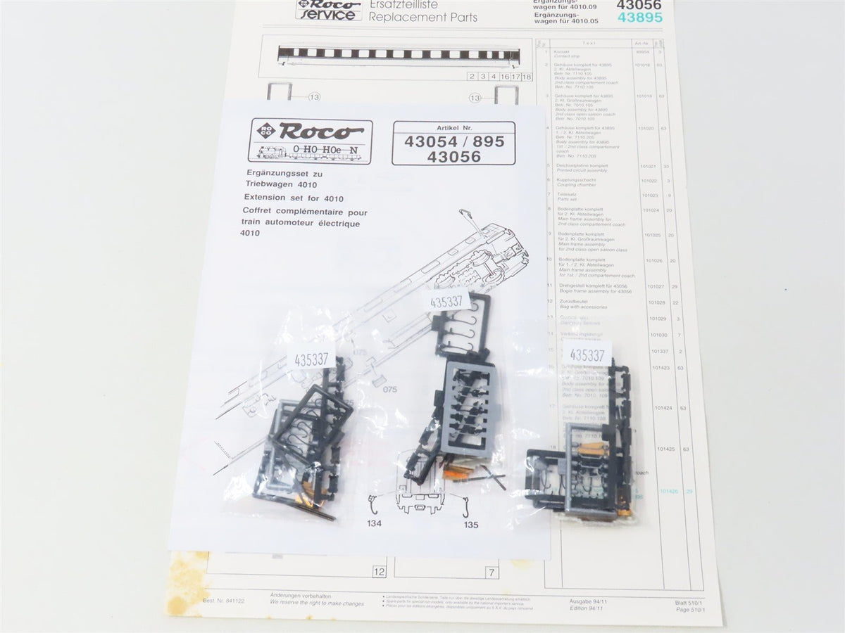 HO Scale Roco 43895 OBB Austrian Federal &quot;Transalpin&quot; Passenger 3-Car Add-On Set