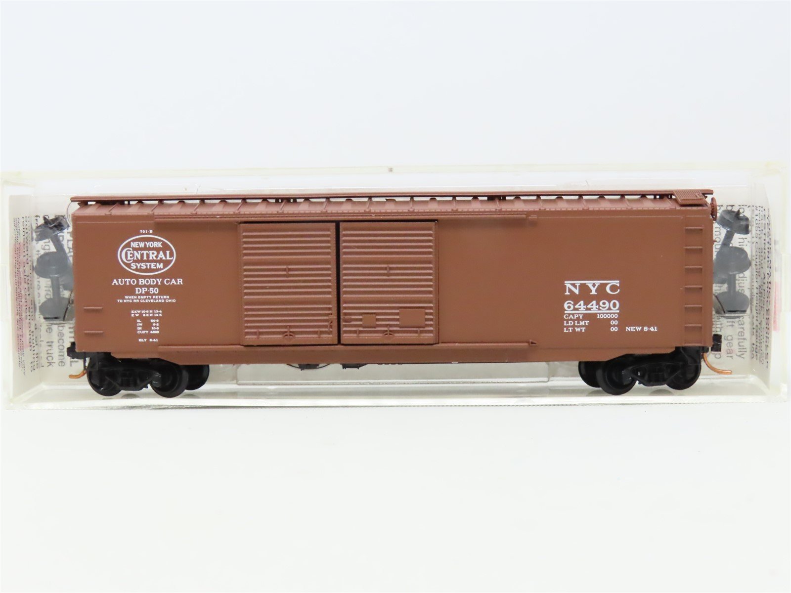 N Scale Micro-Trains MTL 34150 NYC New York Central 50' Standard Box Car #64490