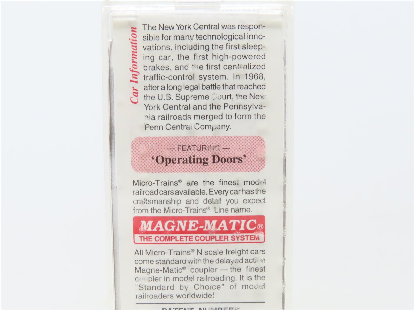 N Scale Micro-Trains MTL 34150 NYC New York Central 50' Standard Box Car #64490