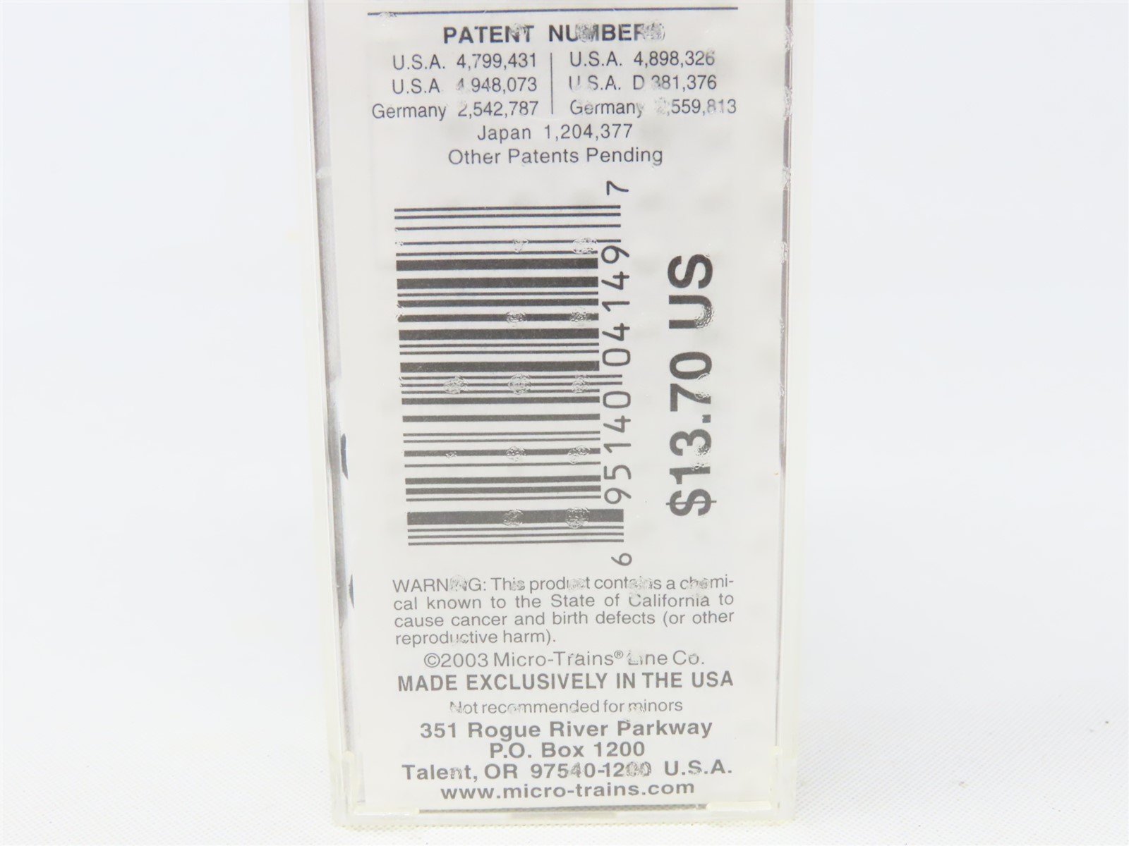 N Scale Micro-Trains MTL 34150 NYC New York Central 50' Standard Box Car #64490