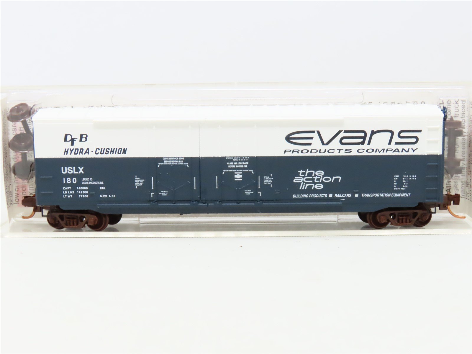 N Scale Micro-Trains MTL 07500140 Evans Products Co. 50' Standard Box Car #180