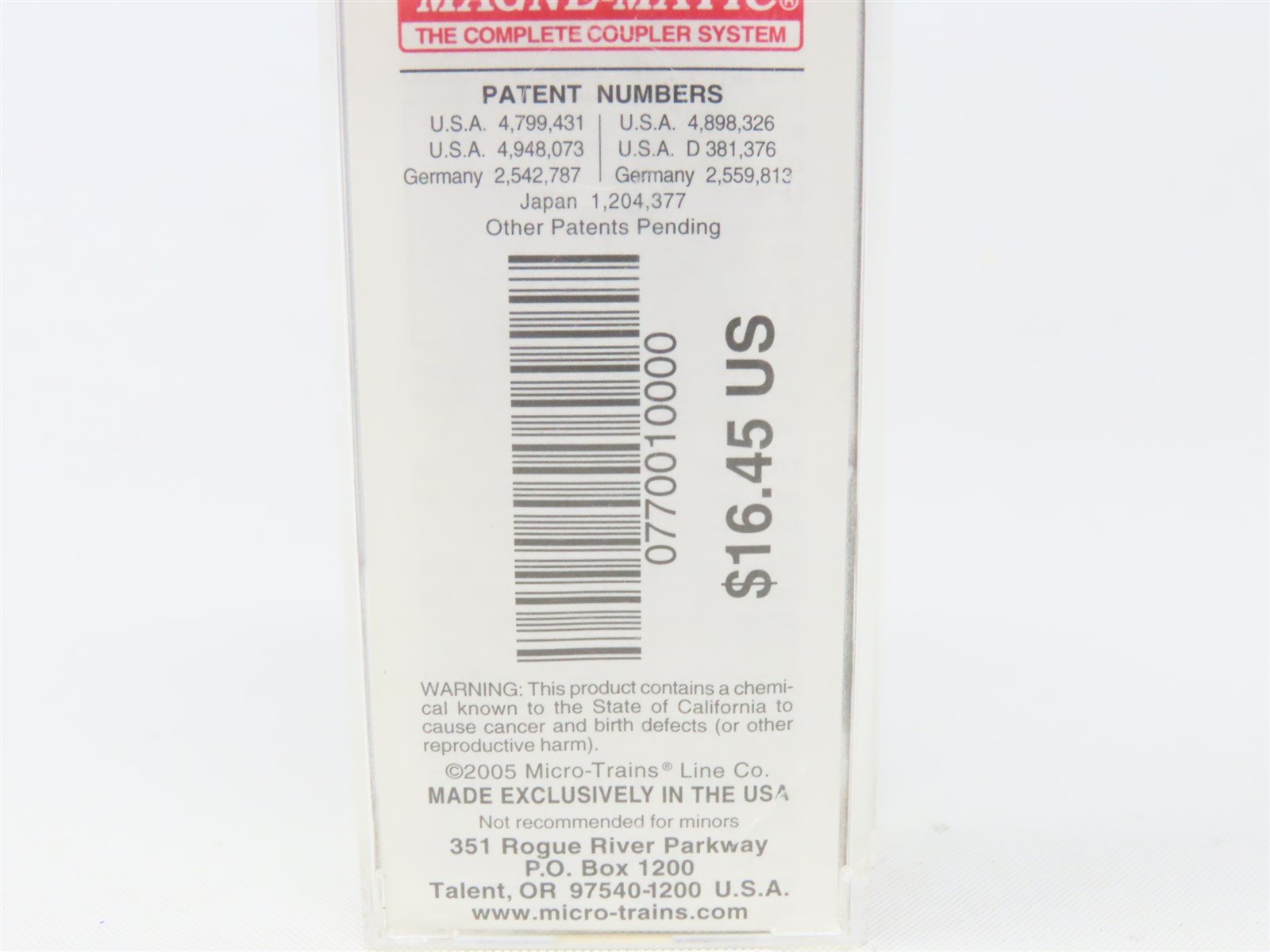 N Scale Micro-Trains MTL 07700100 CIRR Chattahoochee 50' Standard Box Car #2030