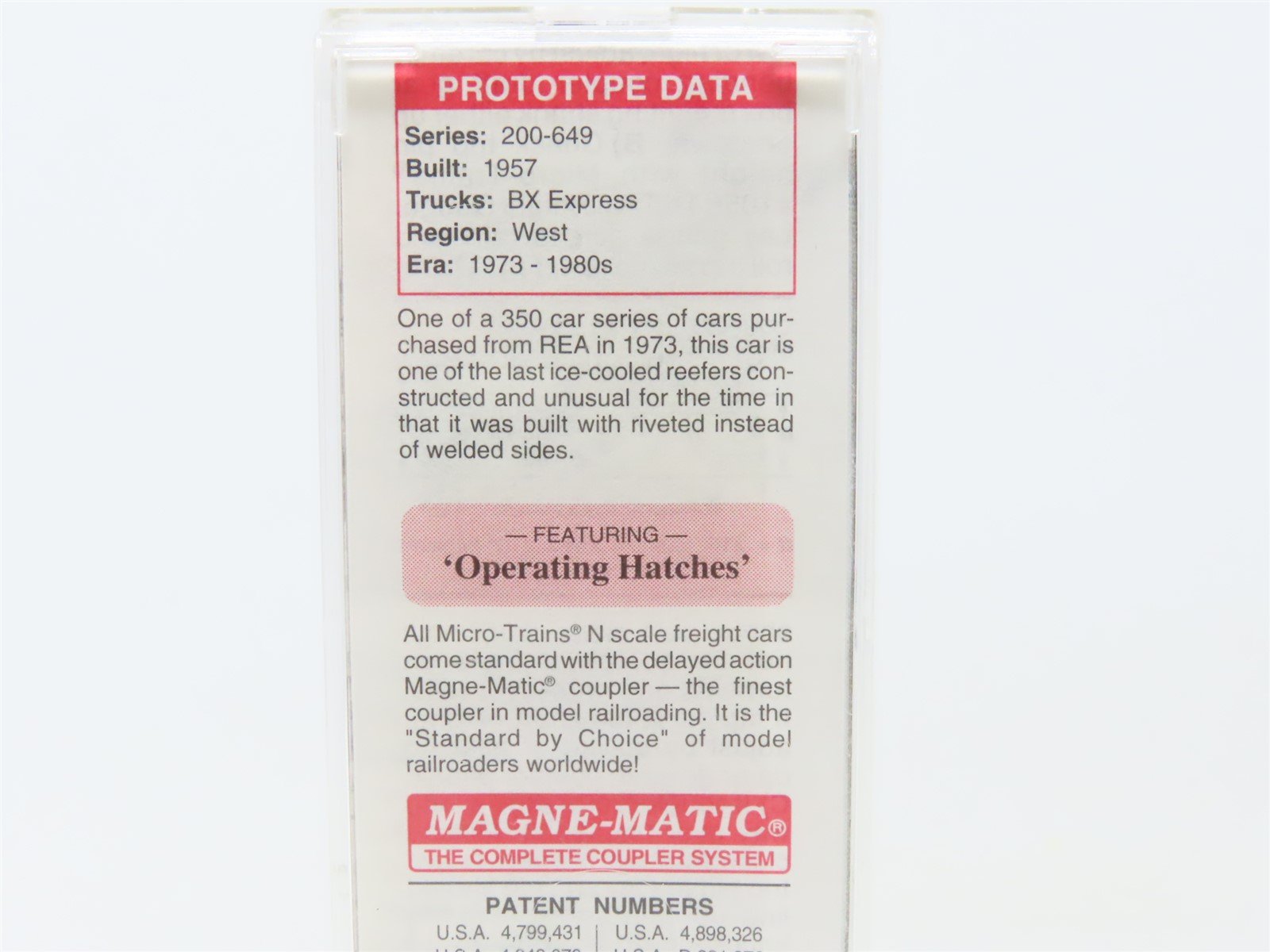 N Scale Micro-Trains MTL 052 00 100 SLC San Luis Central 52' Steel Reefer #406