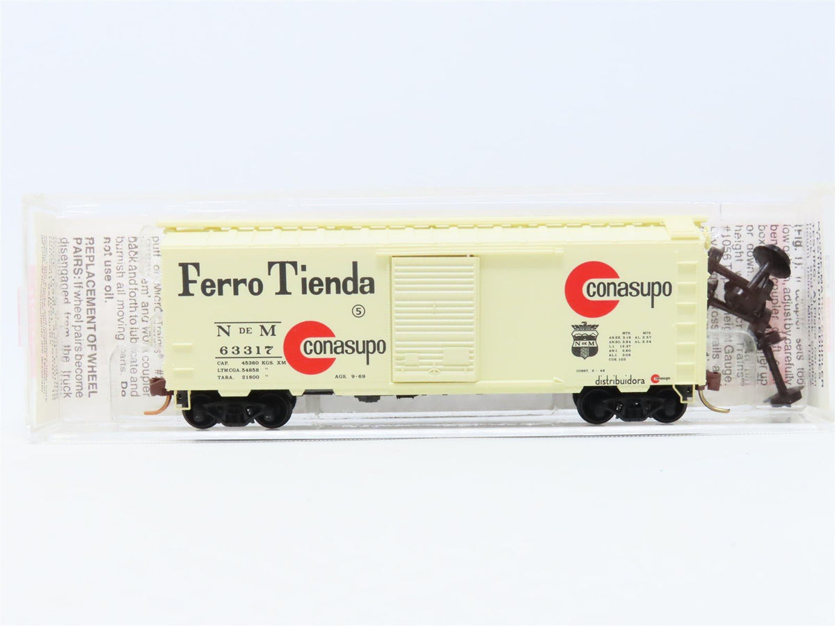 N Micro-Trains MTL 02000730 NdeM National Railways Of Mexico 40&#39; Box Car #63317