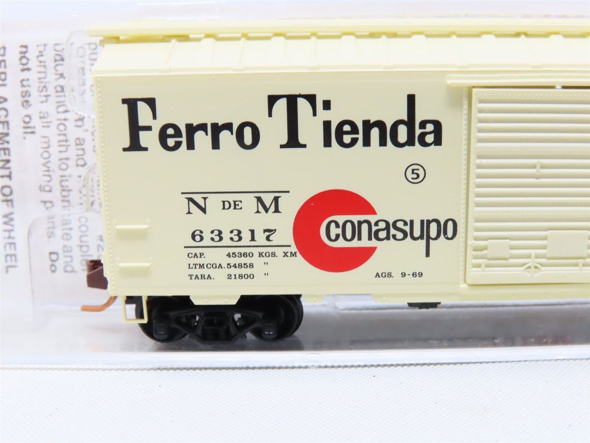 N Micro-Trains MTL 02000730 NdeM National Railways Of Mexico 40&#39; Box Car #63317