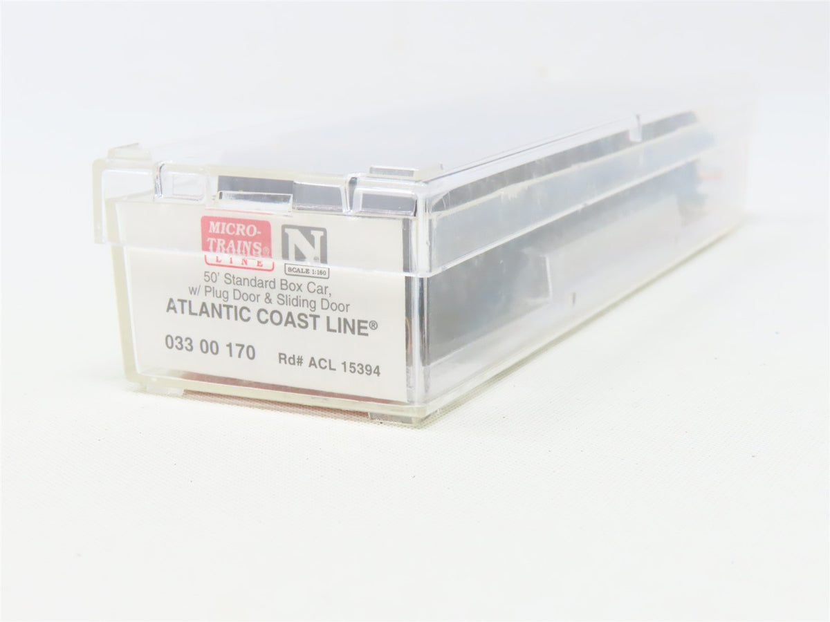 N Scale Micro-Trains MTL 03300170 ACL Atlantic Coast Line 40&#39; Box Car #15394