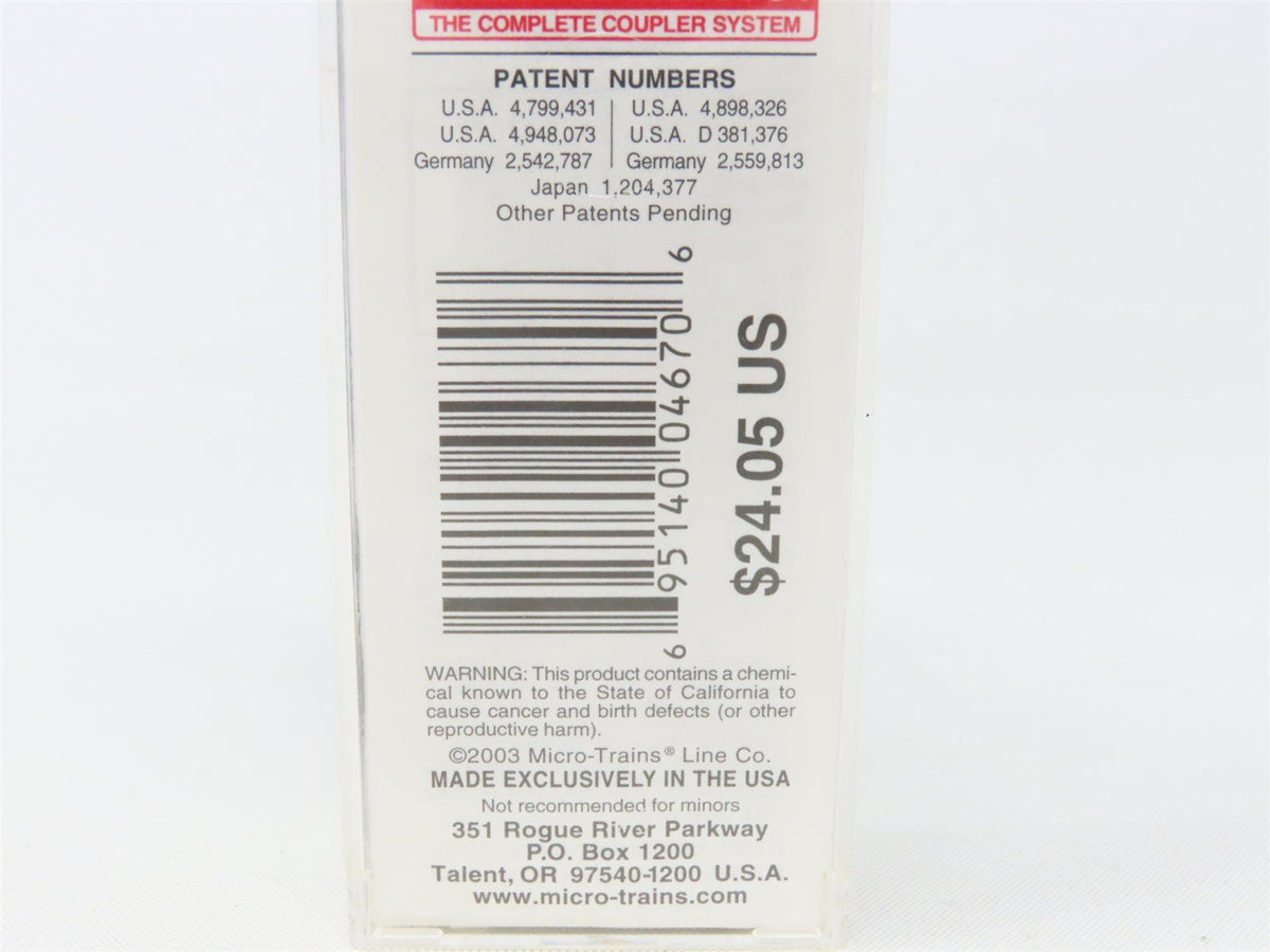 N Micro-Trains MTL 94040 SP Southern Pacific 3-Bay Centerflow Hopper #496535