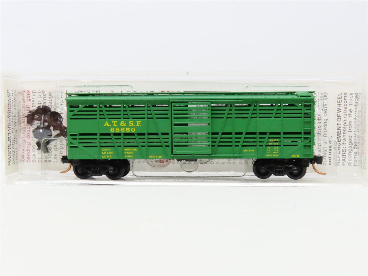 N Micro-Trains MTL 35070 ATSF Atchison Topeka Santa Fe 40&#39; Stock Car #68650