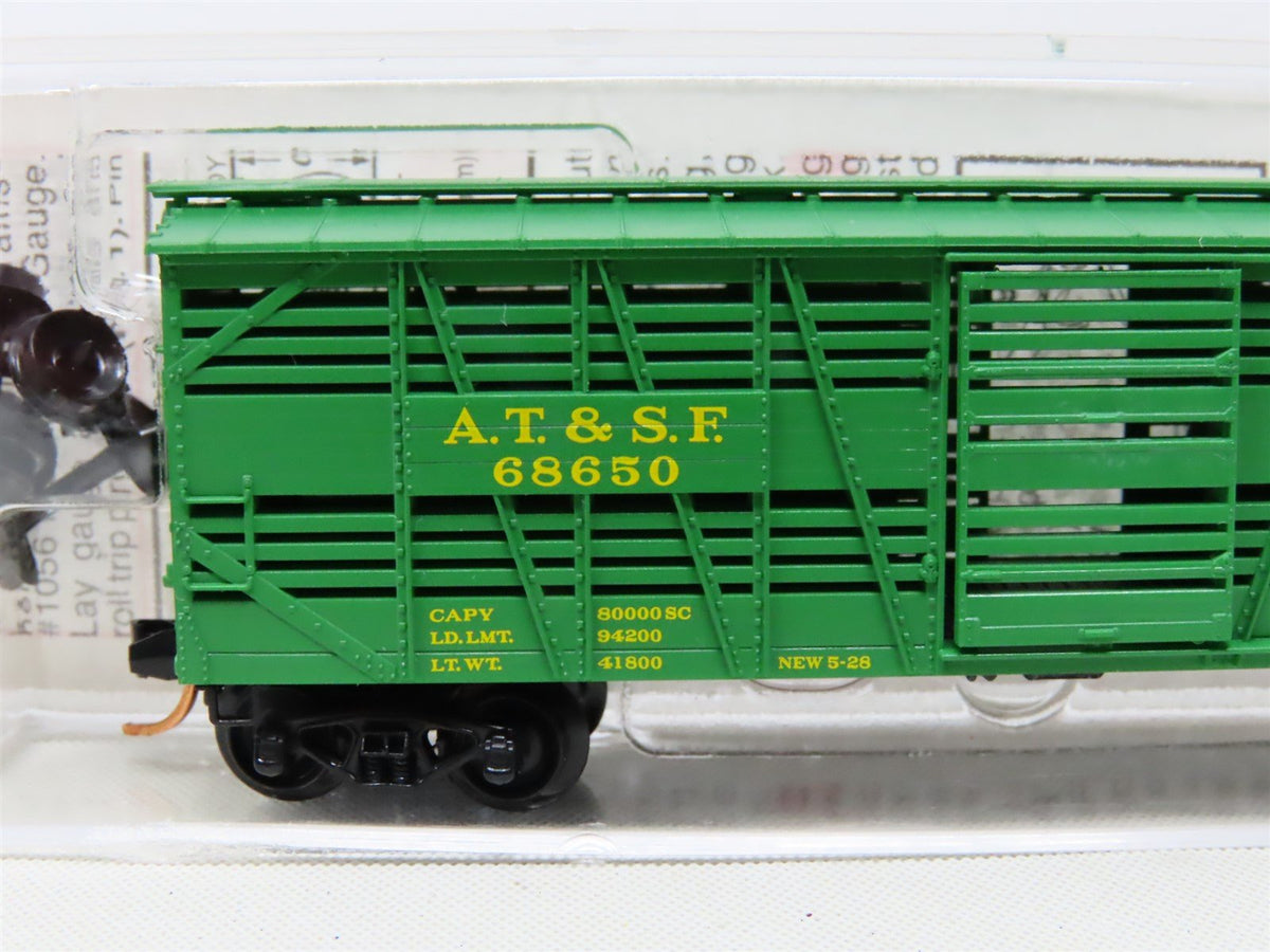 N Micro-Trains MTL 35070 ATSF Atchison Topeka Santa Fe 40&#39; Stock Car #68650