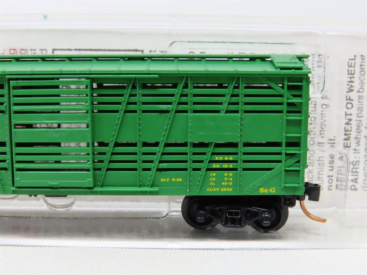 N Micro-Trains MTL 35070 ATSF Atchison Topeka Santa Fe 40&#39; Stock Car #68650