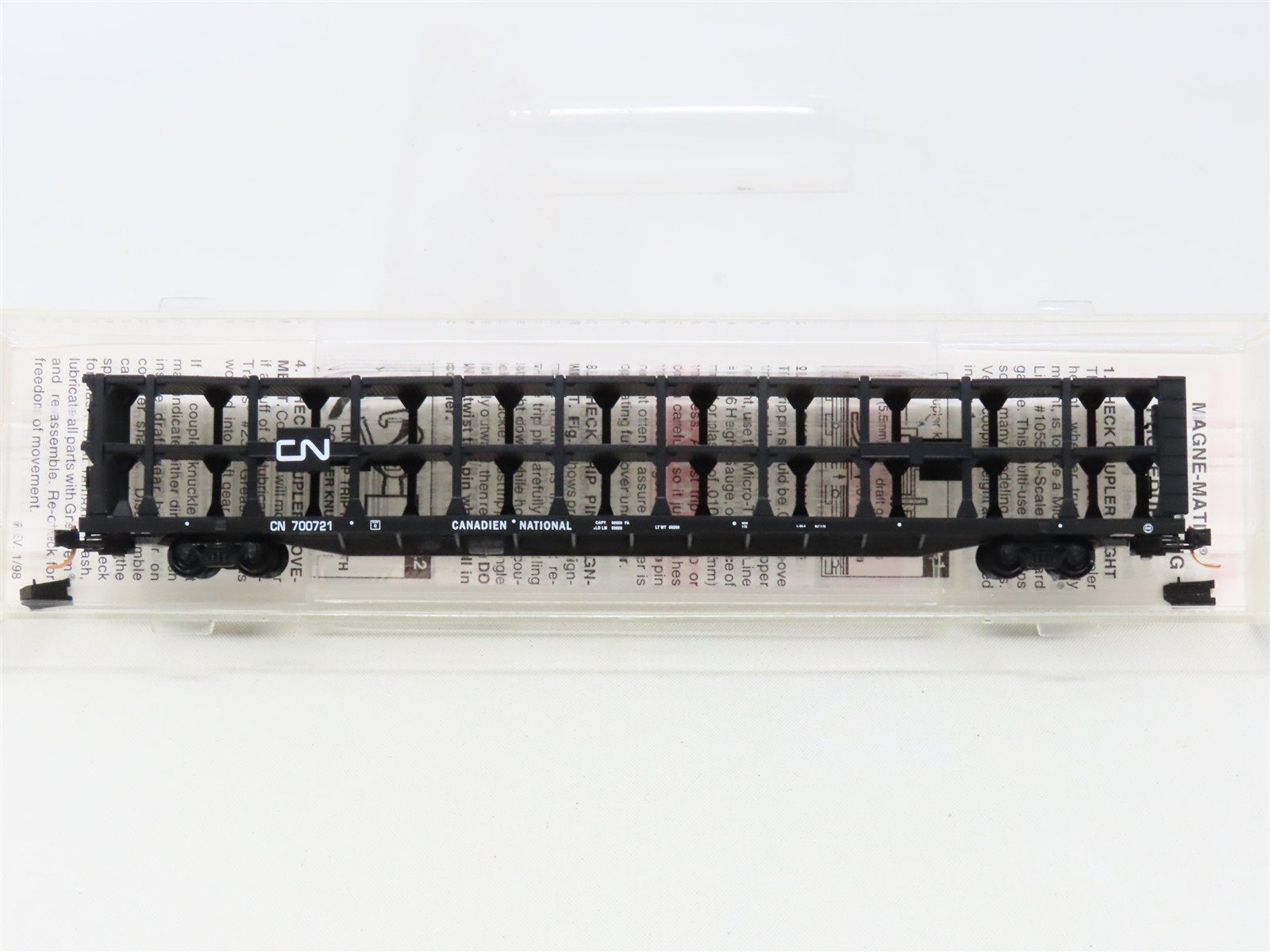 N Micro-Trains MTL 112020 CN Canadian National 89' Tri-Level Auto Rack #700721